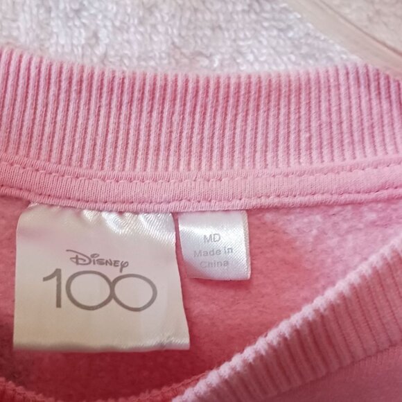 Disney 100 Pink Mickey Mouse Sweatshirt Pink/blk/redMedium - Picture 3 of 12